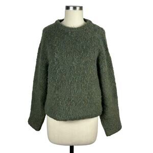 LE BON SHOPPE Envie Sweater Womens Green Pullover Oversized Soft Long Sleeves XS